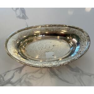 Vintage International Silver Co Oval Silverplate Serving Dish 9.5” x 6”